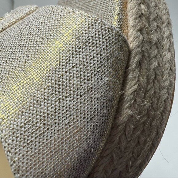 MICHAEL Michael Kors Women's Bradley Espadrille Platform Wedges Pale Gold 7M - Picture 12 of 12